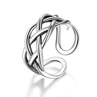 Adjustable Open Middle Finger Ring