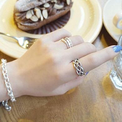 Adjustable Open Middle Finger Ring