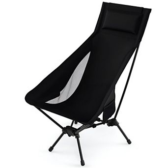 Outdoor Folding Chair with Mesh Seat and Aluminum Frame