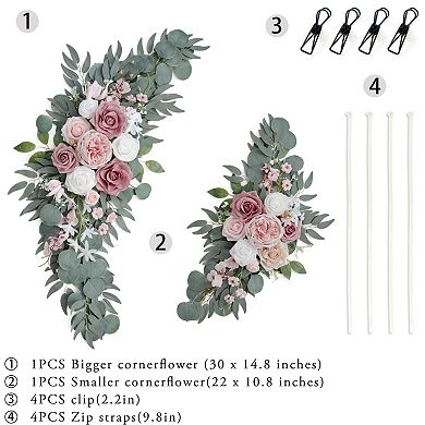 Kaelin Home Small Wedding Arch Flowers (Pack of 2)