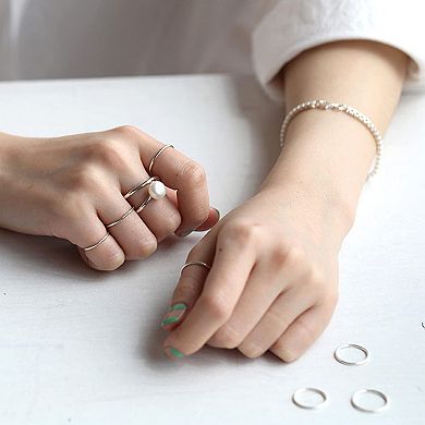 Thin Midi Knuckle Ring Set for Women