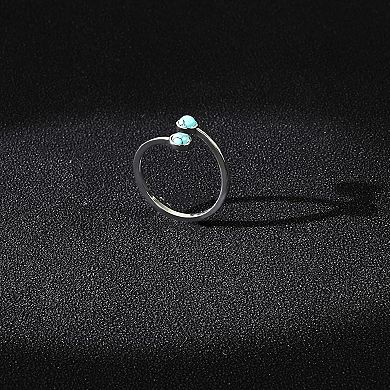 Adjustable Silver Open Statement Ring