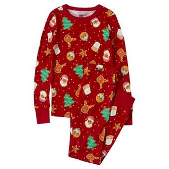Kids 2-10 Lands' End Holiday Long Sleeve Pajama Top & Pajama Bottoms Set