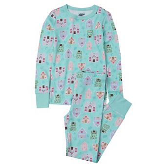 Kids 2-10 Lands' End Holiday Long Sleeve Pajama Top & Pajama Bottoms Set