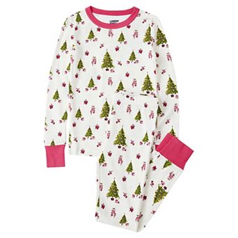 Kids 2-10 Lands' End Holiday Long Sleeve Pajama Top & Pajama Bottoms Set
