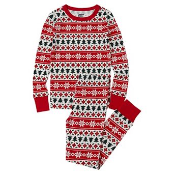 Kids 2-10 Lands' End Holiday Long Sleeve Pajama Top & Pajama Bottoms Set