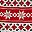Ivory Red Fairisle