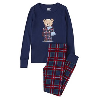 Kids 2-10 Lands' End Holiday Long Sleeve Pajama Top & Pajama Bottoms Set