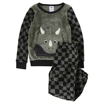 Boys 2-16 Lands' End Plush Pajama Top & Pajama Bottoms Set
