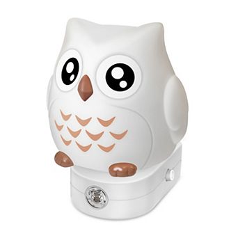 LED Owl Night Light, Plug In, for Kids, 3D, 8 Color Changing and 3000K White, Dusk to Dawn