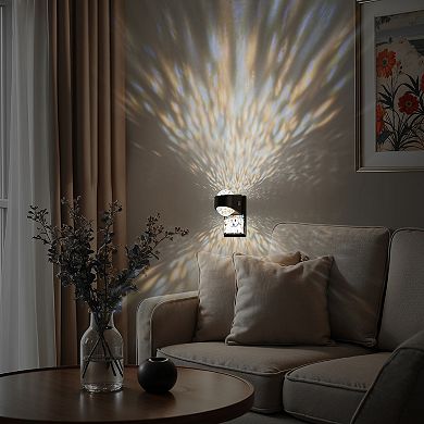 2W Color Changing Integrated LED Plug In Diamond Night Light Projecting 3CCT + Running Mode 1 Pack