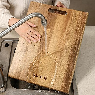 Smeg Wooden Cutting Board Single-Sided Square - 33x23CM