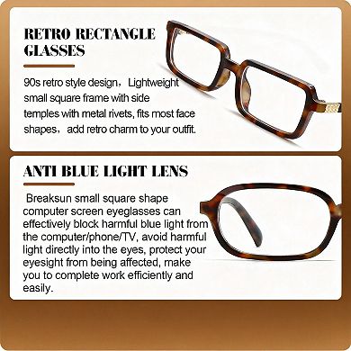 Kaelin Home Retro Rectangle Glasses