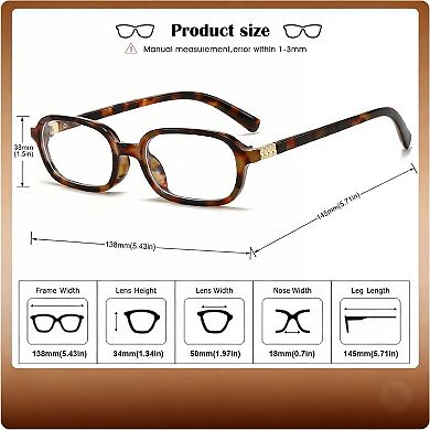 Kaelin Home Retro Rectangle Glasses