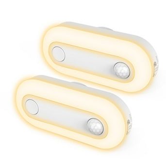 Motion Sensor Dusk to Dawn Night Light Plug in Dimmable 30 60 100LM for Hallway Bedroom 2 Pack