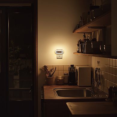 Motion Sensor Dusk to Dawn Night Light Plug in Dimmable 30 60 100LM for Hallway Bedroom 2 Pack