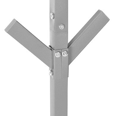 Free Standing Metal Coat Rack, 8 Hooks, 70" Tall Hall Tree for Entryway Bedroom
