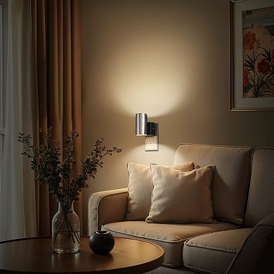 1W LED Night Light, Dimmable, Warm White 3000K, Light Sensor, Plug in, 1 Pack
