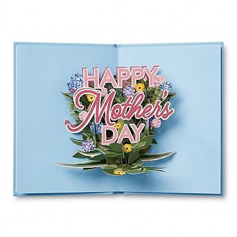 Mother’s Day 3D Pop-Up Floral Card, Hydrangea Greeting Card for Mom with Envelope