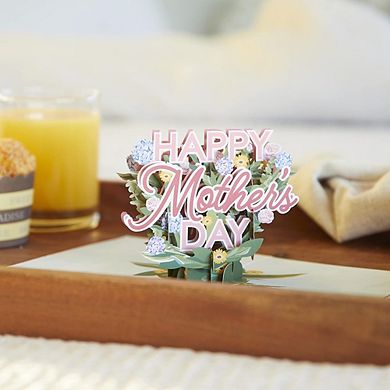 Mother’s Day 3D Pop-Up Floral Card, Hydrangea Greeting Card for Mom with Envelope