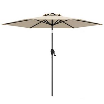 7.5 feet Outdoor Patio Heavy Duty Market Umbrella with Push Button Tilt