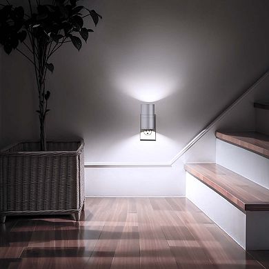 1W Integrated LED Plug In Night Light Cool White 5000K Dimmable Light 2 Pack for Bedroom Hallway