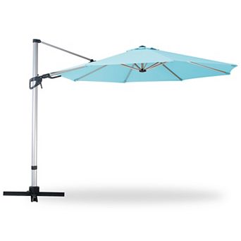 Decksplore 10 Feet Patio Umbrella Outdoor Cantilever Round Umbrella for Garden Deck Pool Patio