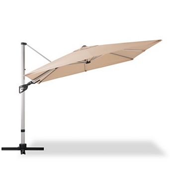Decksplore 10 FT Umbrella Outdoor Patio Windproof Offset Heavy Duty Sun Protection for Garden Pool