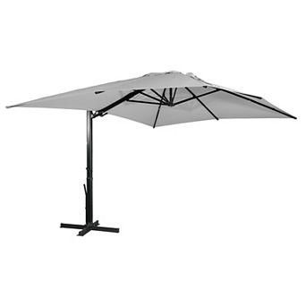 Clihome 10x13ft Cantilever Umbrella Rectangular Crank Market Umbrella