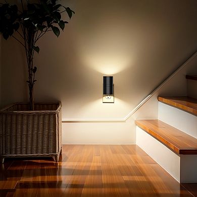 1W Plug In LED Night Light, Warm White 3000K, Dimmable, Light Sensor, 4 Pack