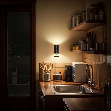 1W Plug In LED Night Light, Warm White 3000K, Dimmable, Light Sensor, 4 Pack