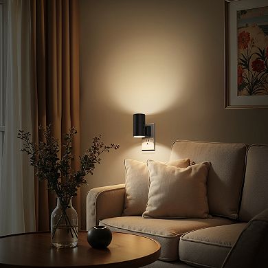 1W Plug In LED Night Light, Warm White 3000K, Dimmable, Light Sensor, 4 Pack