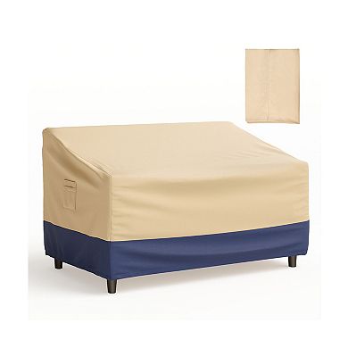 Patio Furniture Cover with Padded Handles and Adjustable Click Close Straps