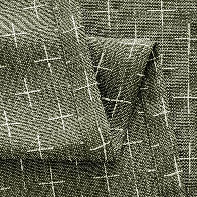 Patterned Linen Curtains, Back Tab Window Panels