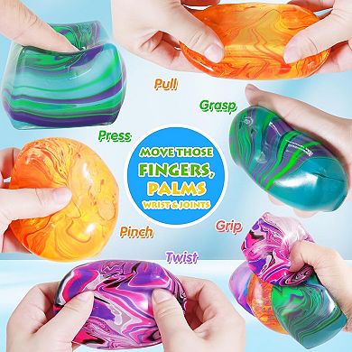 Fidget Toys Squishy Stress Cube, Stress Balls Squishies Stress Relief, Ice Squishy Cube Sugar Balls