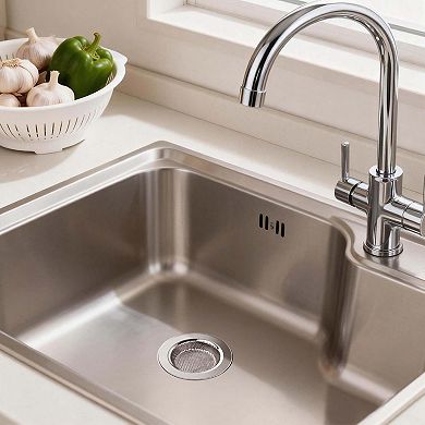 4 Pack Stainless Steel Kitchen Sink Drain Strainer Wide Rim 4.4 inch