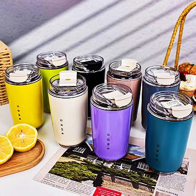 SMEG Stainless Steel Insulated Vacuum Coffee Travel Mug - 240ml
