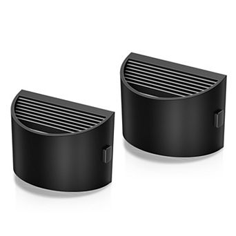 1W Color Changing Integrated LED Semi Crescent Wall Like Night Light Button Adjustable Light 2 Pack