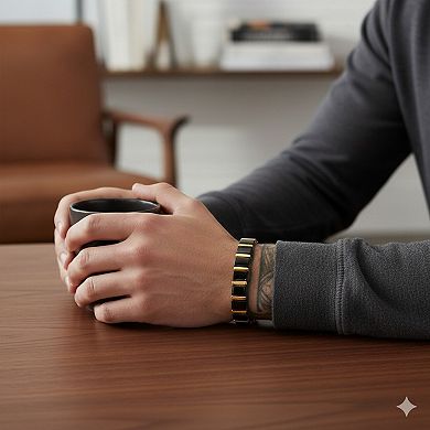Men's Metallo Magnetic Link Tungsten Bracelet