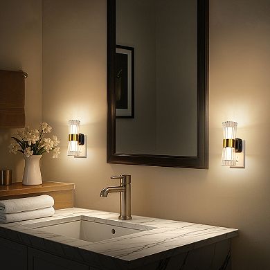 1W Plug in Light Sensor Night Light with Sliding Dimmer Warm White 3000K Black and Copper 2 Pack