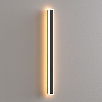 35.4 in Linear Outdoor Wall Light Hardwired Black 18W Integrated LED 3000K IP65 for Patio