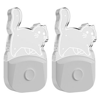 0.5W Plug In Color Changing Night Light, Dusk to Dawn Sensor, for Kids Room, 2-Pack