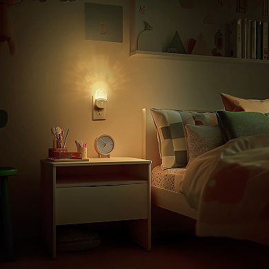 0.5W Plug in LED Night Light, Light Sensor, Acrylic Decoration, Warm 3000K, 4 Pack