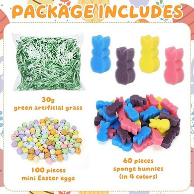 Easter Vase Filler Set, Bunny & Egg Decor, Spring Table Centerpieces