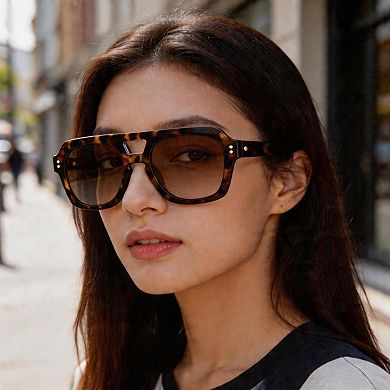 Kaelin Home Retro Thick Polarized Aviator Sunglasses