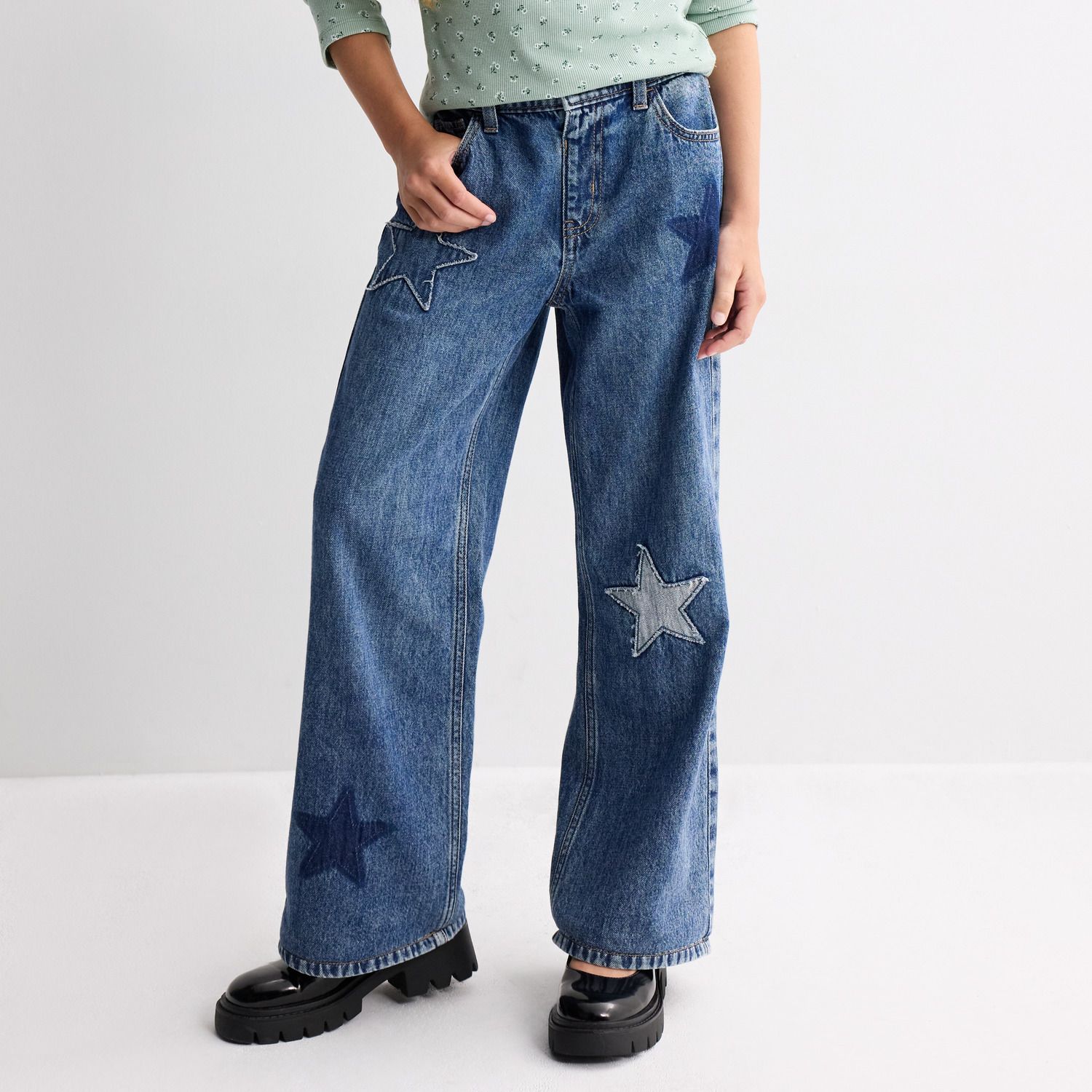 Джинсы SO® Star Denim Wide Leg Jeans для девочек