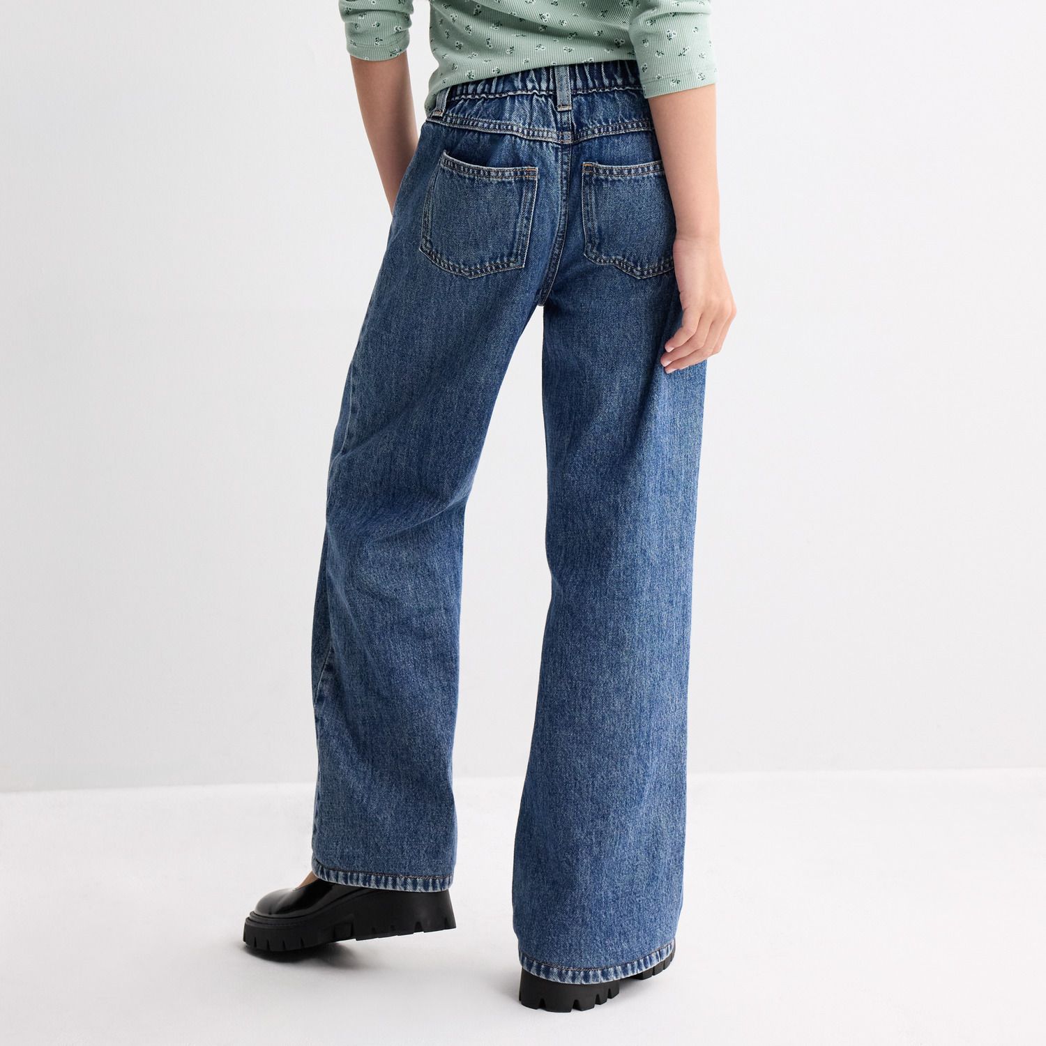 Джинсы SO® Star Denim Wide Leg Jeans для девочек — фото 2
