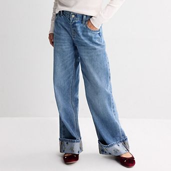 Girls 6-20 SO® Roll Cuff Denim Jeans in Regular & Plus Size