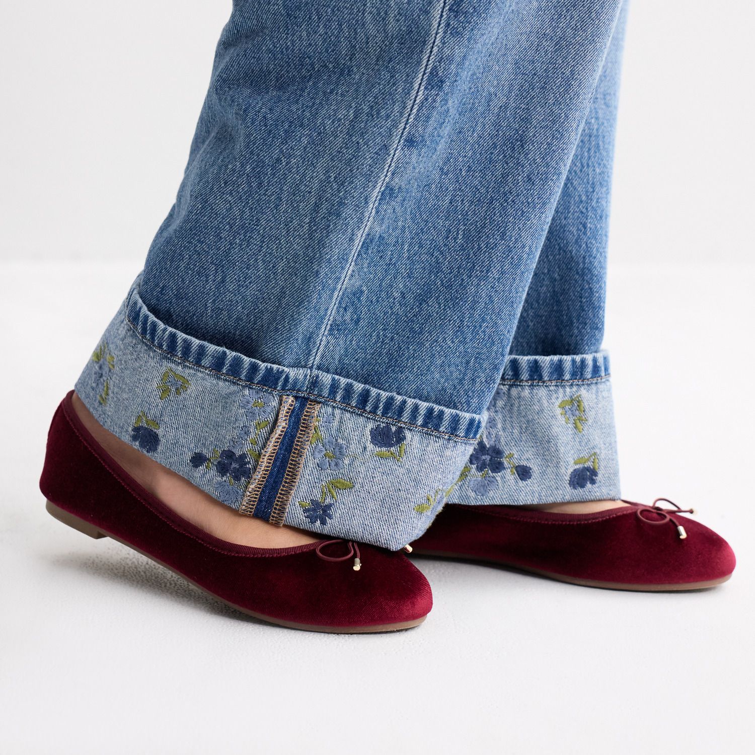 Джинсы SO® Roll Cuff Denim Jeans для девочек — фото 3