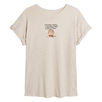 Juniors' Peanuts Linus & The Great Pumpkin Oversized Tee